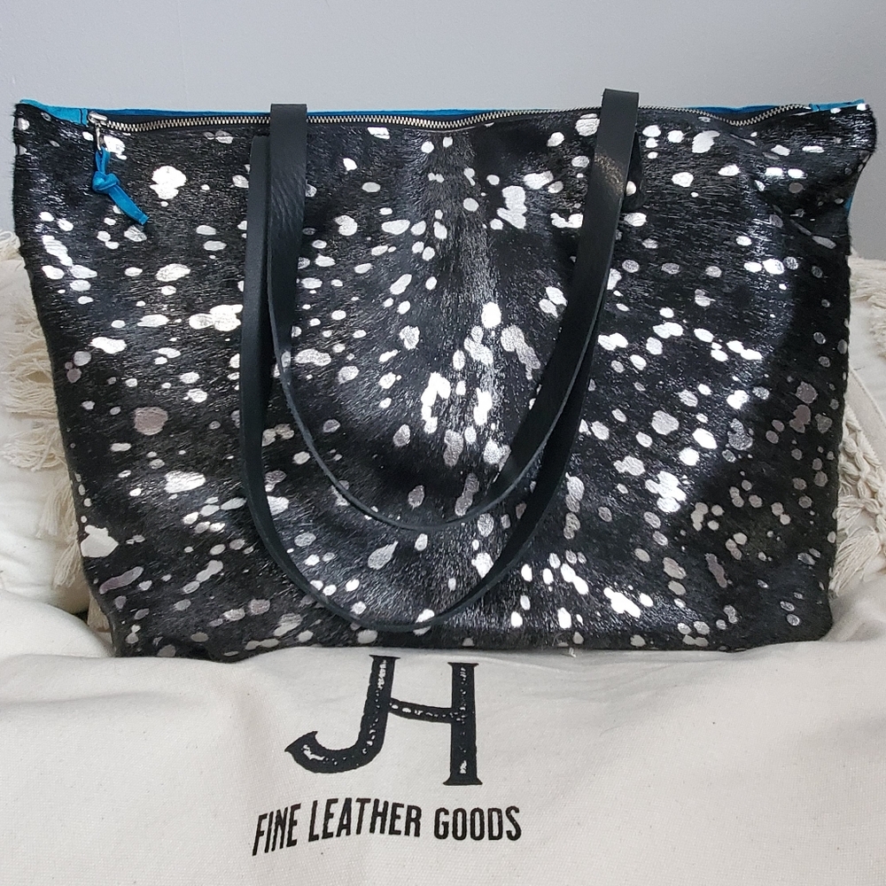 New* Jills Homestead WEEKENDER Acid Wash Black/Silver/Blue Lagoon